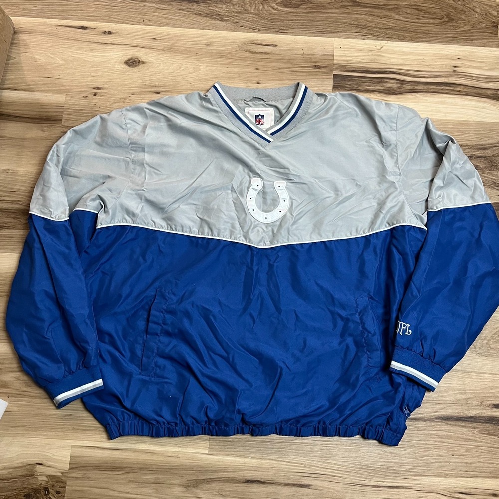 Indianapolis colts pullover mens 2xl mens rain jacket lined nfl football sports